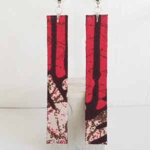 Boucles d'oreilles longues en Wax