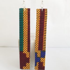 Boucles d'oreilles longues en Wax