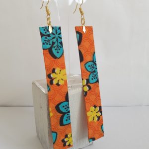 Boucles d'oreilles longues en Wax