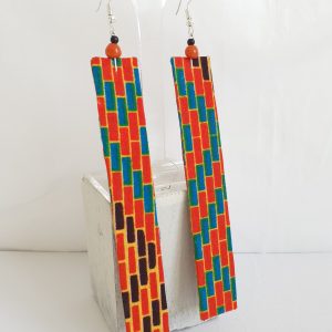 Boucles d'oreilles longues en Wax