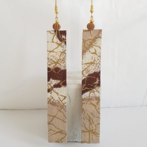 Boucles d'oreilles longues en Wax