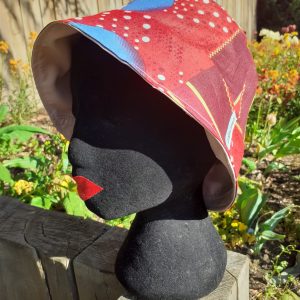 Bob réversible en Wax et Similicuir