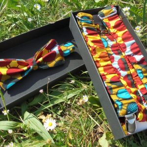 Ensemble Bretelles et Nœud papillon en Wax