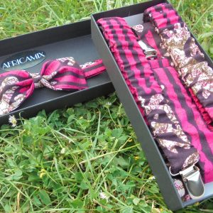 Ensemble Bretelles et Nœud papillon en Wax