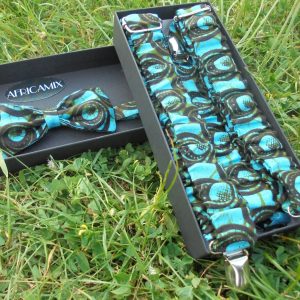 Ensemble Bretelles et Nœud papillon en Wax