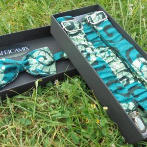 Ensemble Bretelles et Nœud papillon en Wax