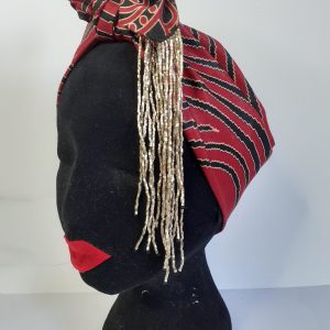 Bandeau en Wax et perles de Rocaille