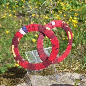 Boucles d'oreilles Anneaux en Wax