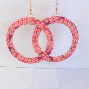 Boucles d'oreilles anneaux en Wax