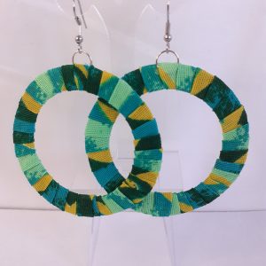 Boucles d'oreilles anneaux en Wax