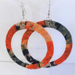 Boucles d'oreilles anneaux en Wax