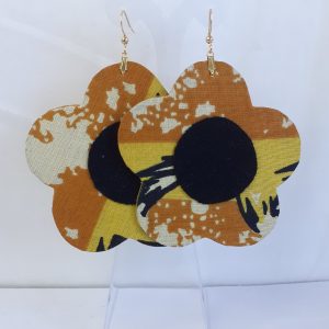 Boucles d'oreilles fleurs "Flower Power" en Wax