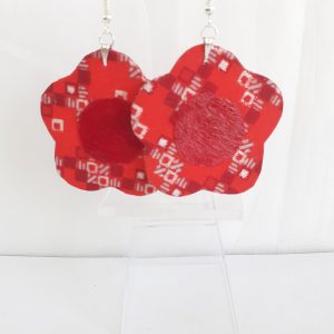 Boucles d'oreilles fleurs "Flower Power" en Wax