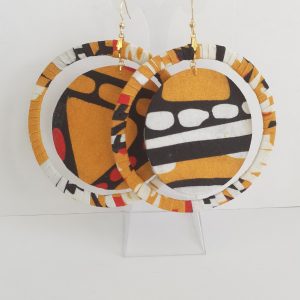 Boucles d'Oreilles "Moon" G.M* en Wax