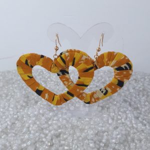 B.O. en wax forme cœur jaune citron