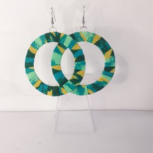 Boucles d'Oreilles Anneaux en Wax