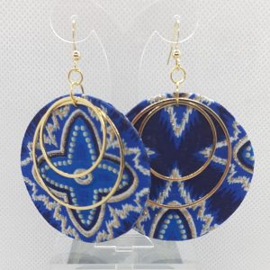 Boucles d'Oreilles en Wax et Or