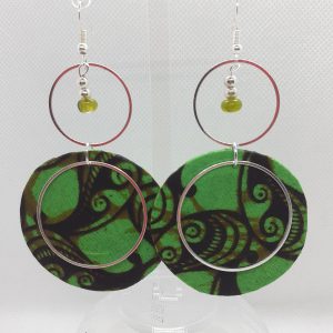 Boucles d'Oreilles Wax, Argent et Perles