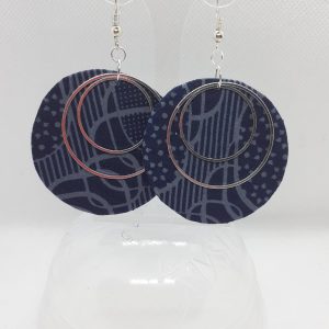 Boucles d'Oreilles en Wax et Argent