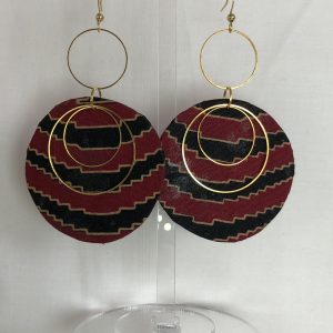 Boucles d'Oreilles en Wax et Or